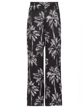 Balmain Palm Print Satin Pyjama Trousers